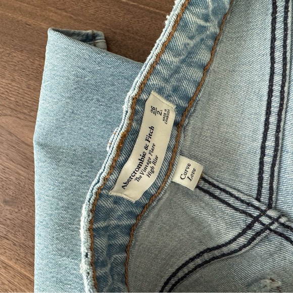 Abercrombie & Fitch curve love high rise vintage flare jean - Picture 3 of 3